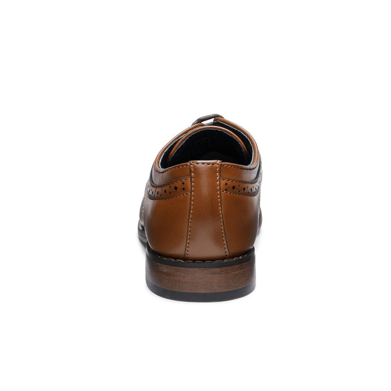 Bruno Marc Big Kid Prince_K_1 Brown Boy's Classic Oxfords Dress Shoes Size 4 M US Big Kid - Image 3